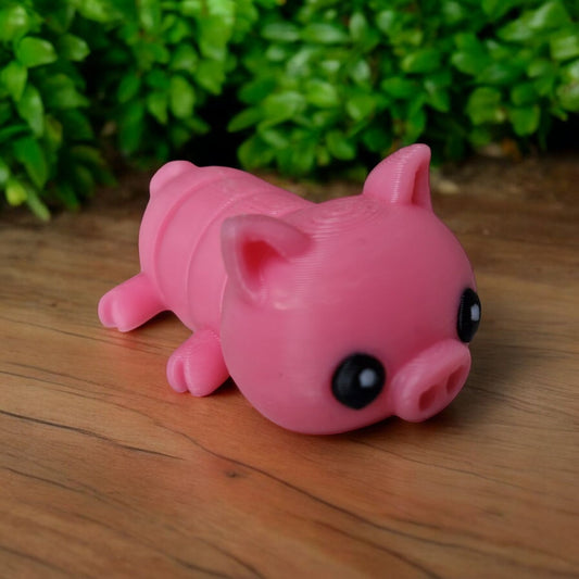 Llavero Cochinito Articulado – Impresión 3D en PLA 🐷✨🔑